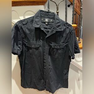 Rock & Republic Black Casual Button Down Shirt